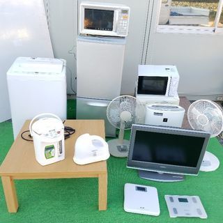 激安‼新生活応援‼家電5点セット‼選択自由‼冷蔵庫 洗濯機 扇風機 テレビ 掃除機 電子レンジ 空気清浄機 電気ポット アイロン コタツ 体重計 他