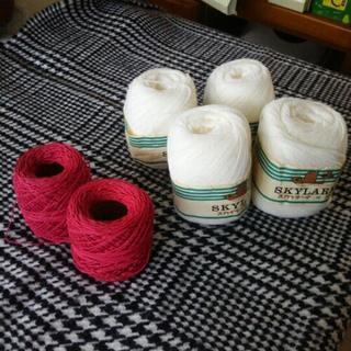 レース編み用の糸と毛糸
