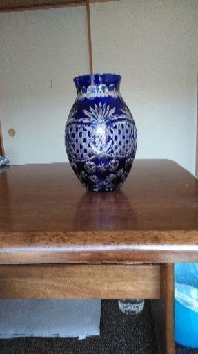 切り子　花瓶　値下げ