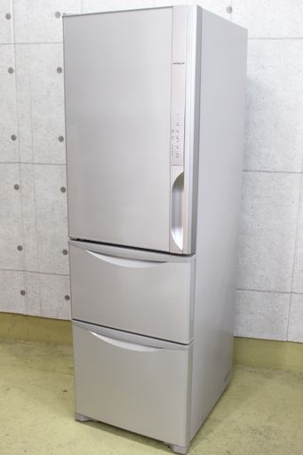 R333)【美品】日立 HITACHI 3ドア 冷凍冷蔵庫 R-K320FVL (T) 左開き 315L 2016年製 真空チルド まんなか野菜タイプ ライトブラウン