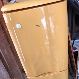 大幅値下げ！中古かわいい黄色い冷蔵庫