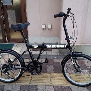 DACCARAT[ダッカラット]20吋 折り畳み自転車 外装6段/ブラック (自転車 