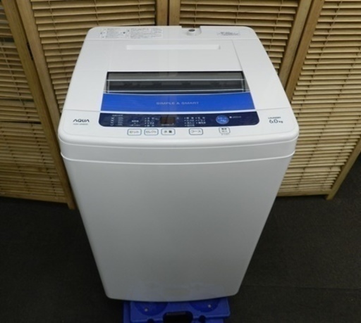 洗濯機　6ｋｇ　AQUA　2014年製