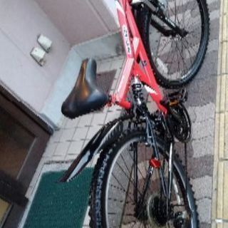 Pedal Partenza 26吋マウンテンバイク Wサス 18speed レッド 自転車工房としくら 鴫野のマウンテン バイクの中古あげます 譲ります ジモティーで不用品の処分