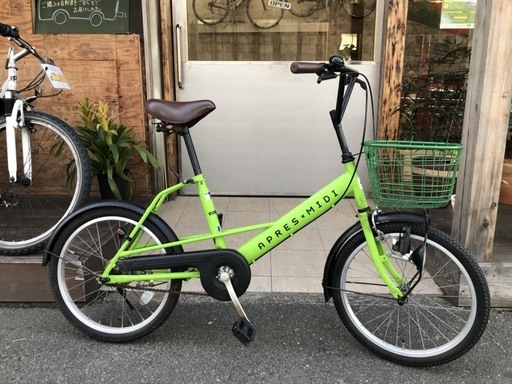 【中古】カゴ付きミニベロ