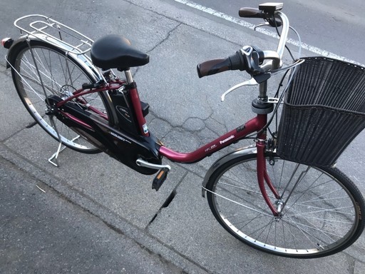 170電動自転車パナソニック　ワインレッド