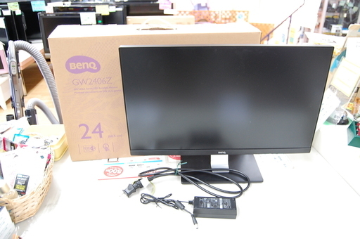 BenQ/ベンキュー 23.8型ワイド PCモニター 液晶ディスプレイ GW2406Z モニター 元箱付  ☆ PayPay(ペイペイ)決済可能 ☆ 札幌市 清田区 平岡