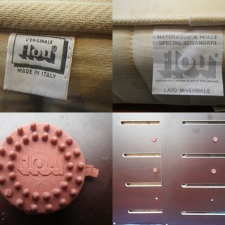 ■配達可■イタリア高級家具 flou社 フルー VANJA シングルベッド×2　(約キングサイズ)