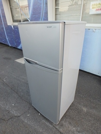 ☆2D簡易清掃済み☆2012年製☆　SHARP シャープ ノンフロン冷凍冷蔵庫 SJ-H12W-S-2　　118L
