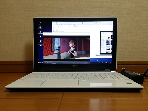 【けっこう美品】2015年製 Windows10ブルートゥース搭載 薄型 NECノートパソコン USBマウスプレゼント中 (15.6型 Broadwell デュアルコア Office2016)