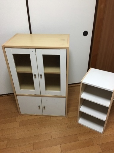 食器棚と無料カラーボックス ジュリアン 神戸の収納家具 押入れ収納 の中古あげます 譲ります ジモティーで不用品の処分