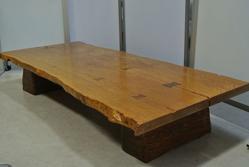 モリシゲ家具 大きい座卓 無垢 一枚板 かなり重いです。200×95×33cm 85kg