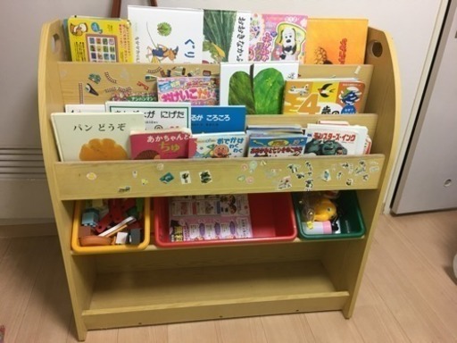 本棚付きおもちゃ収納棚 難あり ソラマメ 岸和田の家具の中古あげます 譲ります ジモティーで不用品の処分