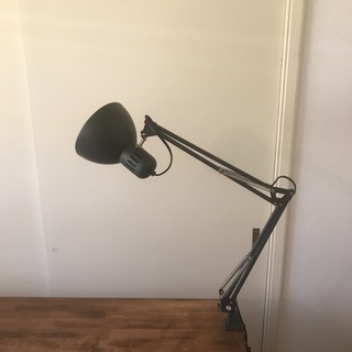 デスクランプ ワークランプ グレー 電球付属【IKEA】