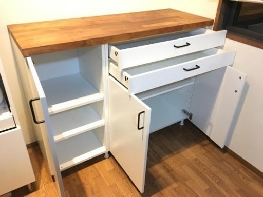 Ikea キッチン収納 作業台 はにわ 高槻市の収納家具 食器棚 キッチン収納 の中古あげます 譲ります ジモティーで不用品の処分