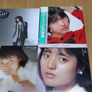 中森明菜、石川秀実、三田寛子のLPレコード