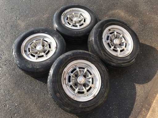 希少 旧車 CAMPANGNOLO カンパニョーロ ホイール 4本セット 13インチ 6J×13 オフセット12.8 PCD114.3 4H 管理番号2105