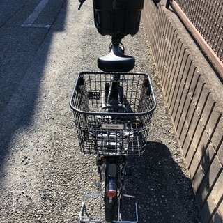 取り引き中【美品・カゴ付き】子ども乗せ電動自転車:Panasonicギュット
