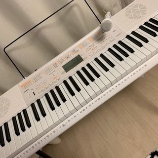 CASIO 光ナビゲーション LK118 スタンド付き 電子ピアノ