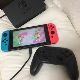 ニンテンドースイッチ 箱無し スプラトゥーン2＆プロコントローラー付 美品