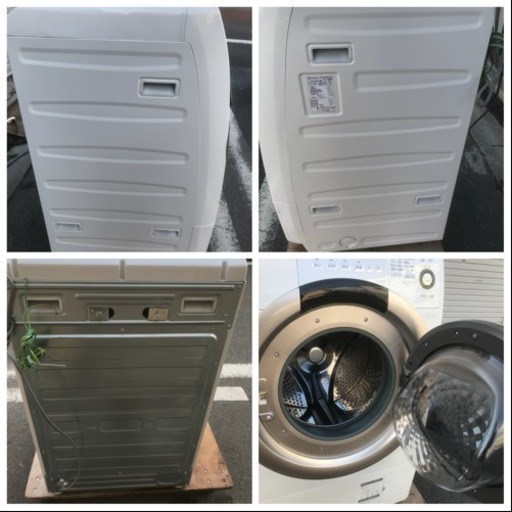 引き取り限定 SHARP ドラム洗濯機 ES-S70-WR 2015年 7㎏洗い 動作品 川崎区 KK