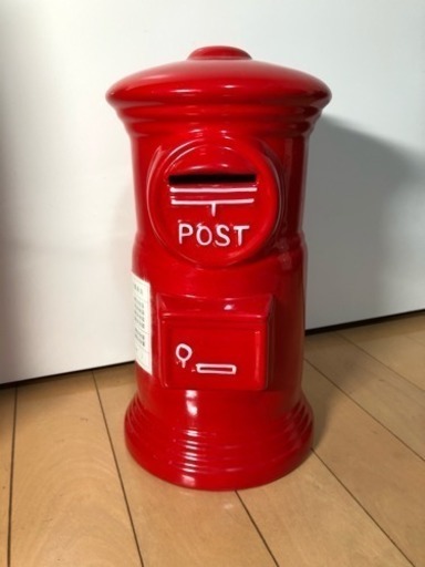 レトロなポスト貯金箱特大30cm