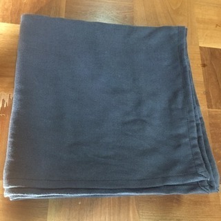 再値下げ ブルーグレー色の包み布 (約130cm×約130cm)③