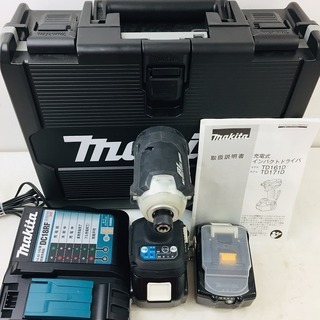 マキタ(Makita) 充電式インパクトドライバ 18V 6Ah バッテリ2本・充電器・ケース付 TD171DRGX【リライズ野田愛宕店】【店頭取引限定】【中古品】1点限り早い者勝ち！