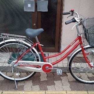CELAVIE[セラヴィ]26吋 ファミリーサイクル 内装3段/LEDオート/レッドxシルバー