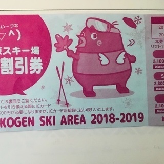 長野スキー場割引き券