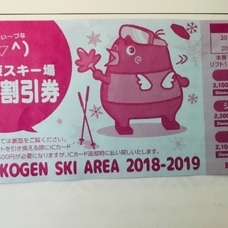 上越国際スキー場 岩原スキー場 リフト券 4枚綴り スノーボード