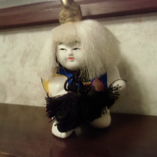京都人形　五月人形　小鍛冶（高さ11センチ）