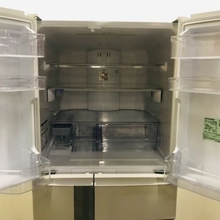 020302☆三菱 6ドア冷蔵庫 14年製☆