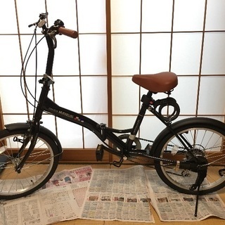 My Pallas(マイパラス) 折りたたみ自転車 20インチ 6段変速 M-209 黒