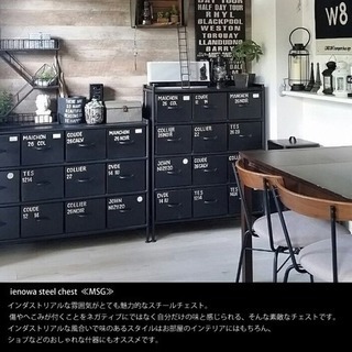Ienowa ブラック スチール チェスト institutoloscher.net