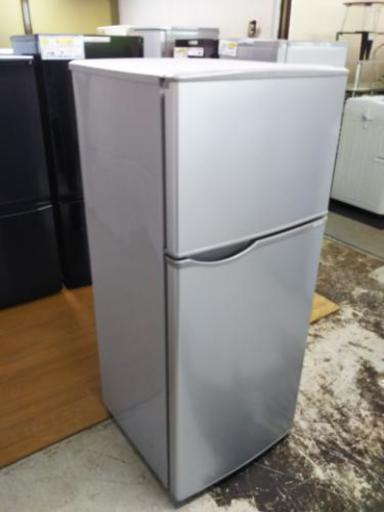 【リサイクルサービス八光 　安心の1か月保証　 配達・設置Ok】シャープ2ドアノンフロン冷凍冷蔵庫 118L  SJ-H12-S シルバー