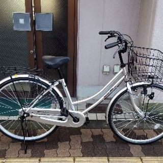 美品☆[SAIMOTO] PATIO BOX SE 26吋ファミリーサイクル(シルバー)