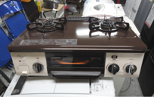 パロマ LPガス ガステーブル 2016年製 幅56cm 右強火 PA-N69BB-R ガスコンロ 札幌市 白石区 東札幌