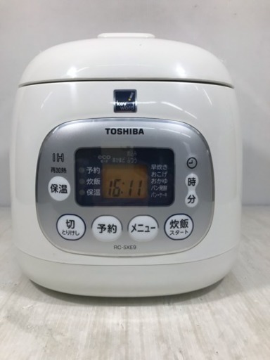 TOSHIBA IH保温釜 炊飯器 3合炊き RC-5XE9 2015年製 USED