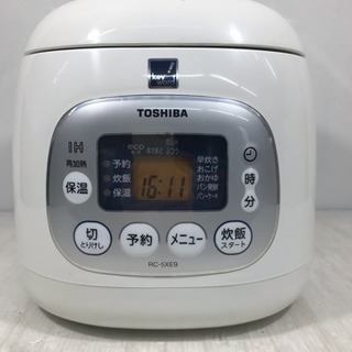 TOSHIBA IH保温釜 炊飯器 3合炊き RC-5XE9 2...