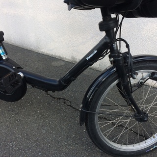 地域限定送料無料　パナソニック　ギュットミニ　DX　三人乗り　新基準　16AH　2017年　キッスミニ　アンジェリーノ　神戸市　電動自転車