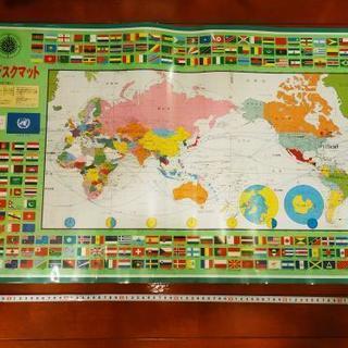 デスクマット 世界地図 80 x 50 cm