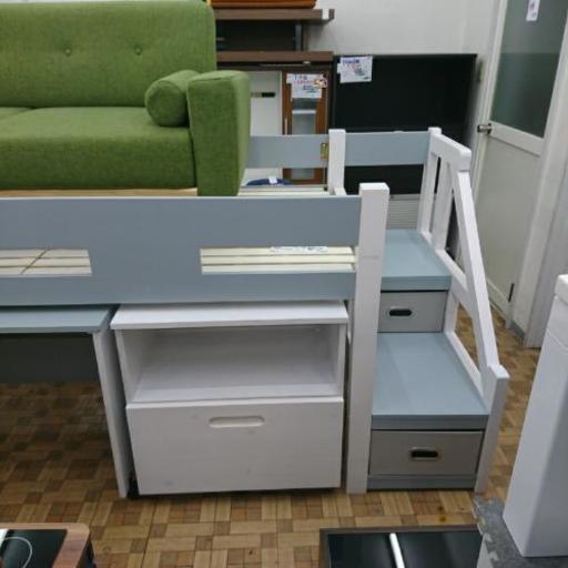 「展示品」未使用 システムベッド 机、棚付 販売価格 69990円