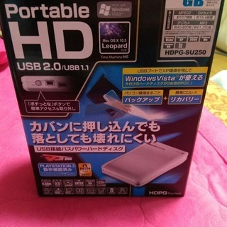 (未使用)I-O DATA portable HD HDPG-S...