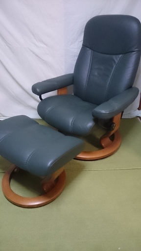 北欧高級家具　EKORNES（エコーネス）ストレスレスチェア/オットマン付　ノルウェー製