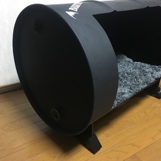 ドラム缶リメイクボックス（黒） ドラム缶リメイクBOX！艶消しブラック 家具
