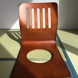 2組セット 木製 座椅子