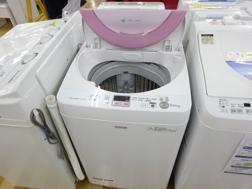 安心の6ヶ月保証付！2014年製SHARPの5.0kg全自動洗濯機です！