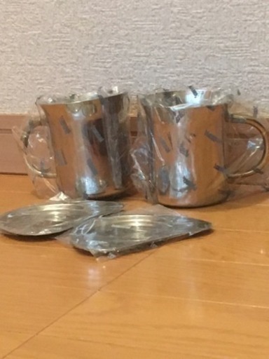 （ありがとうございました☆取引終了）1,000円　Kansai （カンサイ）ステンレス製 ロゼ マグカップ ２個ペアセット