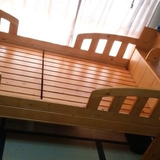 組み立て式　木製　ベッド